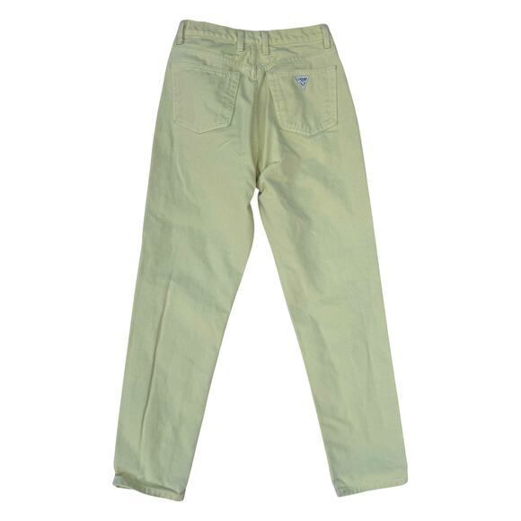 Guess 30 Vintage Yellow Mom Jeans Hi-rise - Picture 2 of 7